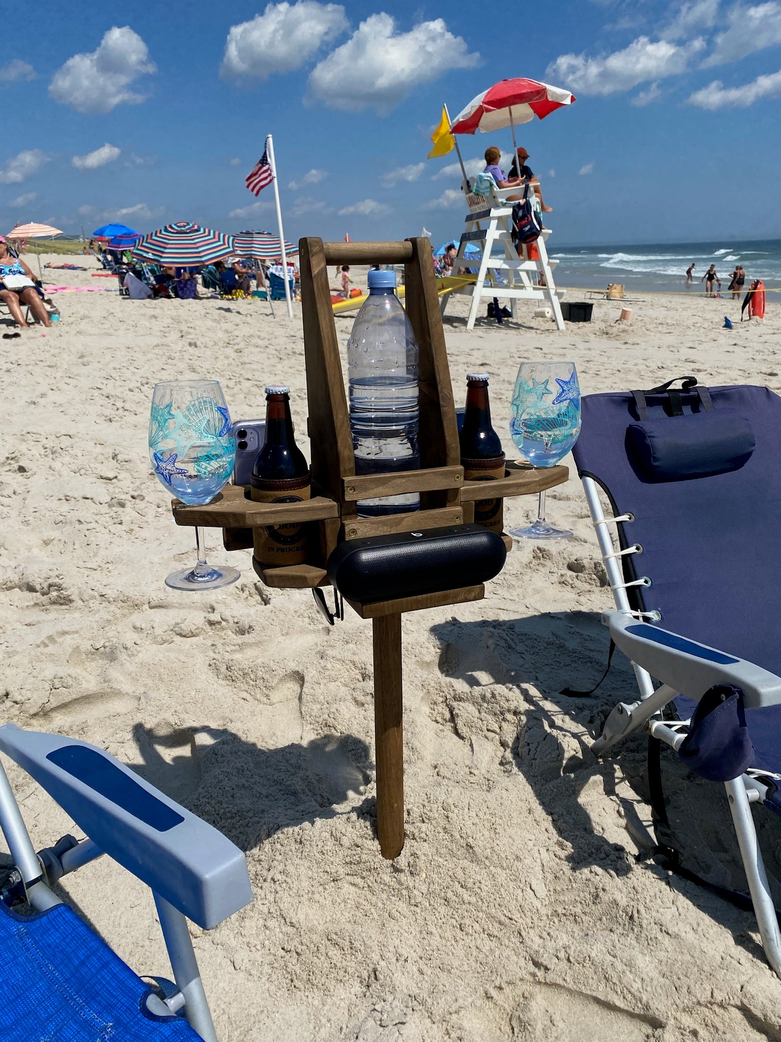 Load video: Chuck’s Caddy is great for the beach! There is a spot for everything!